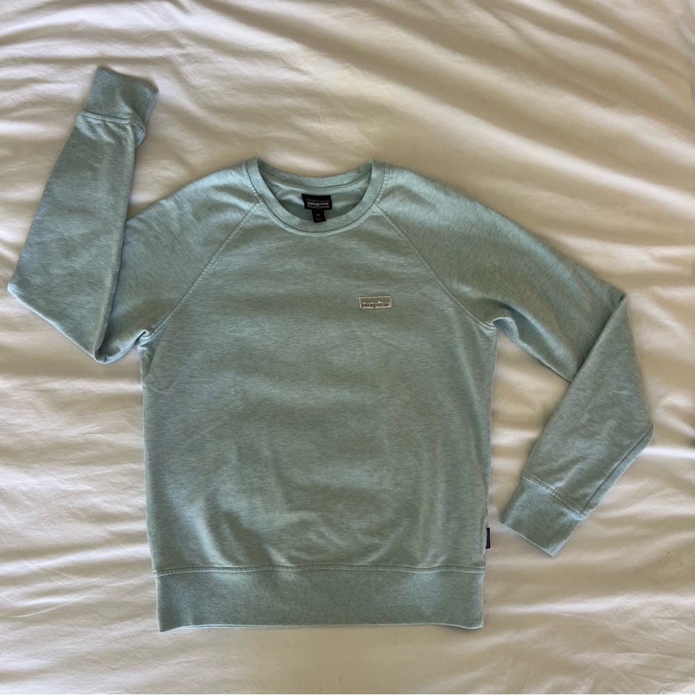 Patagonia • Pastel Blue Crewneck Sweatshirt • Size XS